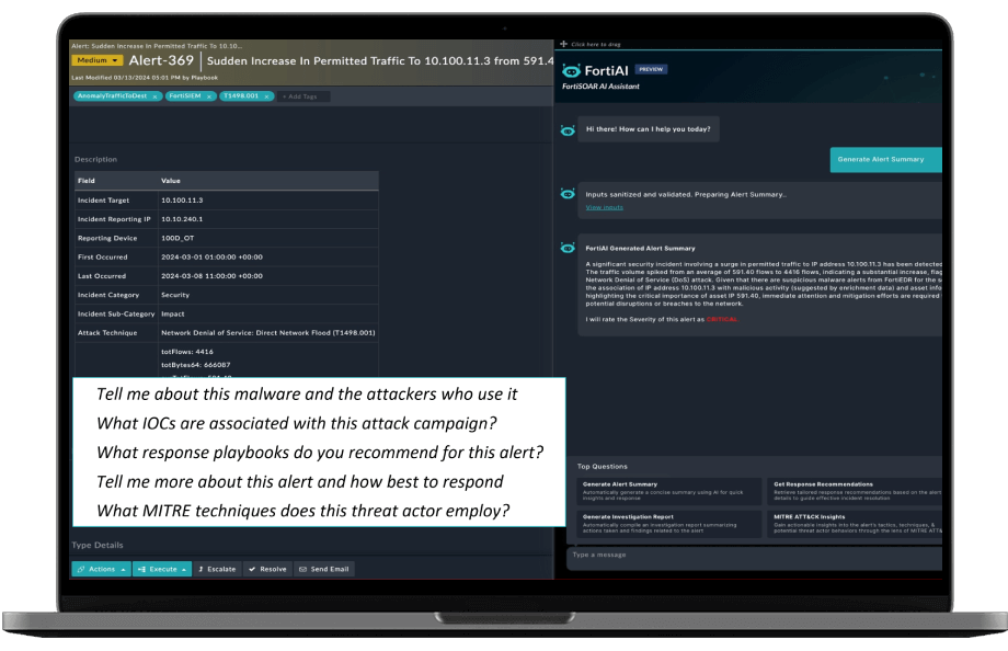 laptop-ui-screenshot-fortisoar-fortiai-v2