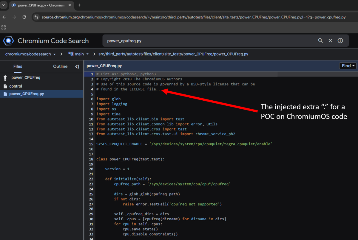 1 – ChromiumOS code injection proof-of-concept